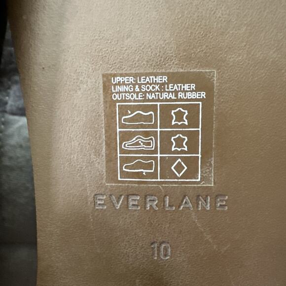 EVERLANE Womens Shoe 10 Modern Loafer Leather Camel Classic Preppy Professional - Picture 9 of 15